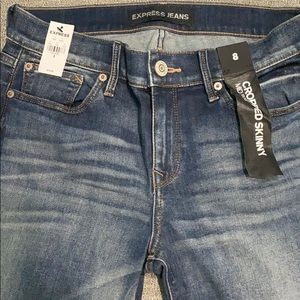 Express Cropped Skinny Jeans 8